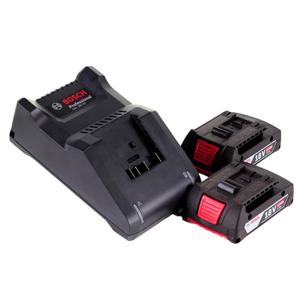 Bosch GDX 18V-200 Llave de impacto rotativa a batería profesional 18 V 200 Nm sin escobillas + 2x baterías 2,0 Ah + cargador + L-BOXX