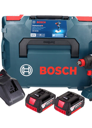 Bosch GDX 18V-200 Professional Clé à chocs rotative sans fil 18 V 200 Nm sans balais + 2x batteries 5,0 Ah + chargeur + L-BOXX