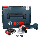 Bosch GWS 18V-10 Professional Cordless Angle Grinder 125mm Brushless 18V + 1x Battery 2.0 Ah + Case - without charger