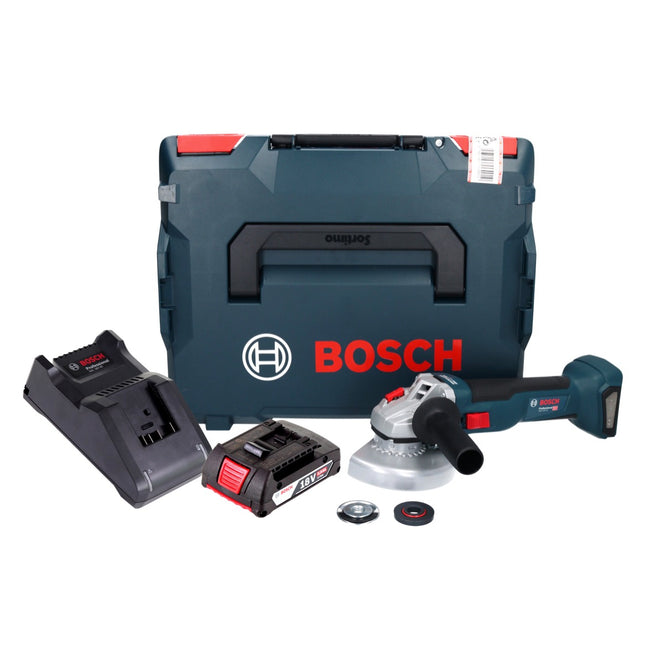 Bosch GWS 18V-10 Professional Cordless Angle Grinder 125mm Brushless 18V + 1x Battery 2.0 Ah + Charger + Case