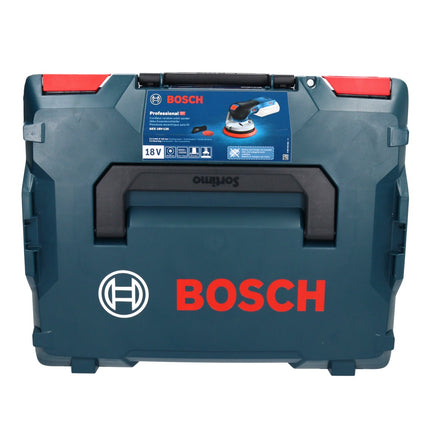 Bosch GEX 18V-125 Lijadora rotorbital profesional sin cable 18 V 125 mm sin escobillas + 2x acumulador 5,0 Ah + cargador + L-BOXX