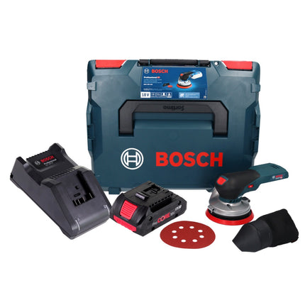 Bosch GEX 18V-125 Professional cordless random orbital sander 18 V 125 mm brushless + 1x ProCORE rechargeable battery 4.0 Ah + charger + L-BOXX