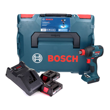 Bosch GDX 18V-210 C Professional cordless impact wrench 18 V 210 Nm brushless + 2x rechargeable battery 2.0 Ah + charger + connectivity module + L-Boxx