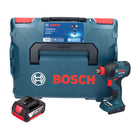 Atornillador de impacto a batería Bosch GDX 18V-210 C Professional 18 V 210 Nm sin escobillas + 1 batería de 4,0 Ah + módulo de conectividad + L-Boxx - sin cargador