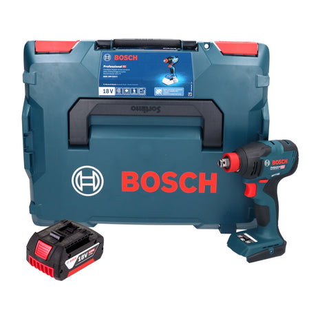 Bosch GDX 18V-210 C Atornillador de impacto inalámbrico profesional 18 V 210 Nm sin escobillas + 1x batería 4,0 Ah + módulo de conectividad + L-Boxx - sin cargador