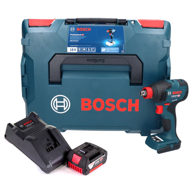 Bosch GDX 18V-210 C Profesjonalny akumulatorowy klucz udarowy 18 V 210 Nm bezszczotkowy + 1x akumulator 4,0 Ah + ładowarka + moduł łączności + L-Boxx