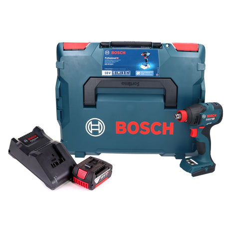 Bosch GDX 18V-210 C Atornillador de impacto inalámbrico profesional 18 V 210 Nm sin escobillas + 1x batería 5,0 Ah + cargador + módulo de conectividad + L-Boxx