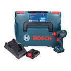 Atornillador de impacto a batería Bosch GDX 18V-210 C Professional 18 V 210 Nm sin escobillas + 1 batería ProCORE 4,0 Ah + cargador + módulo de conectividad + L-Boxx