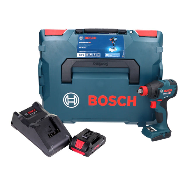 Avvitatore a impatto a batteria Bosch GDX 18V-210 C Professional 18 V 210 Nm Brushless + 1x batteria ProCORE 4,0 Ah + caricabatteria + modulo di connettività + L-Boxx