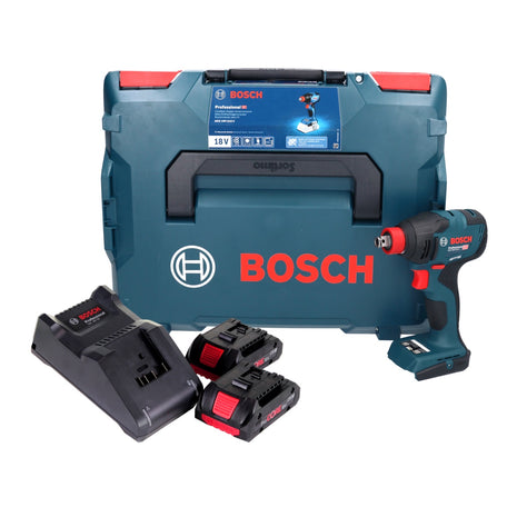 Bosch GDX 18V-210 C Professional Atornillador de impacto rotativo inalámbrico 18 V 210 Nm Brushless (06019J0203) + 2x batería ProCORE 4,0 Ah + cargador + módulo de conectividad + L-Boxx