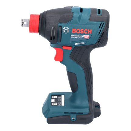 Atornillador de impacto a batería Bosch GDX 18V-210 C Professional 18 V 210 Nm sin escobillas (06019J0203) + 2 baterías ProCORE de 4,0 Ah + cargador + módulo de conectividad + L-Boxx