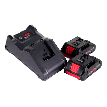 Atornillador de impacto a batería Bosch GDX 18V-210 C Professional 18 V 210 Nm sin escobillas (06019J0203) + 2 baterías ProCORE de 4,0 Ah + cargador + módulo de conectividad + L-Boxx