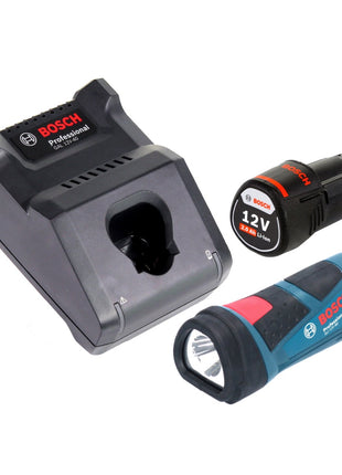 Lampe sur batterie Bosch GLI 12V-80 Professional 12 V 80 lumens + 1x batterie 2,0 Ah + chargeur