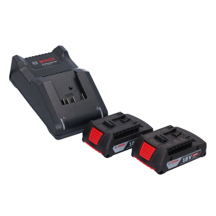 Bosch GWS 18V-15 SC Professional amoladora angular a batería 18 V 125 mm sin escobillas + 2x baterías 2,0 Ah + cargador + L-BOXX