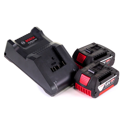 Bosch GWS 18V-15 SC Professional amoladora angular a batería 18 V 125 mm sin escobillas + 2x baterías 4,0 Ah + cargador + L-BOXX