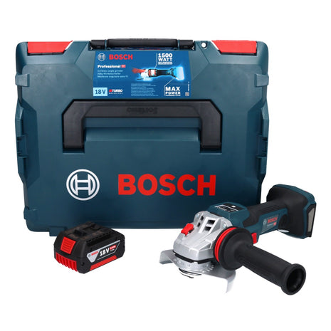 Bosch GWS 18V-15 SC Professional Meuleuse angulaire sans fil 125mm Brushless18V + 1x Batterie 5,0 Ah + Coffret L-BOXX - sans chargeur