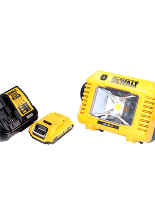 DeWalt DCL 077 D1 Foco de trabajo LED a batería 12 V 18 V 2000 lm IP54 + 1x batería 2,0 Ah + cargador