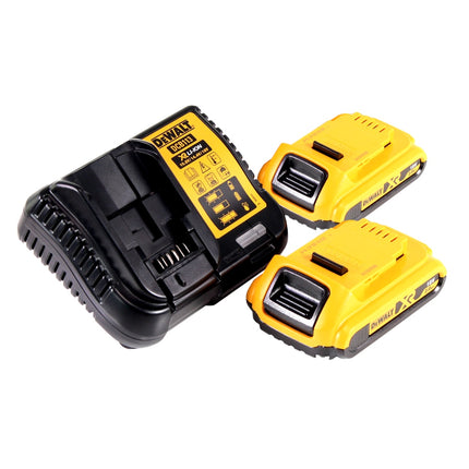 DeWalt DCL 077 D2 Rechargeable LED work light 12 V 18 V 2000 lm IP54 + 2x rechargeable battery 2.0 Ah + charger