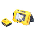 Foco de trabajo LED con batería DeWalt DCL 077 12 V 18 V 2000 lm IP54 + 1x batería 5,0 Ah - sin cargador