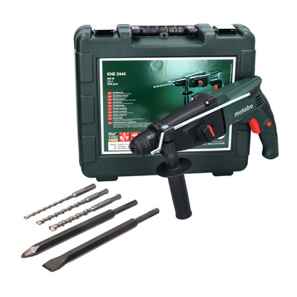 Metabo KHE 2444 Combination Hammer 800 W SDS plus 2,3 J + Case + Set of 5 drills and chisels