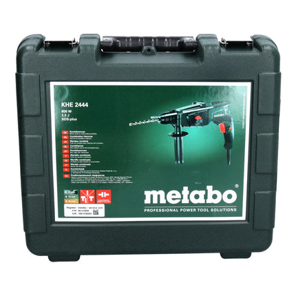 Metabo KHE 2444 Combination Hammer 800 W SDS plus 2,3 J + Case + Set of 5 drills and chisels