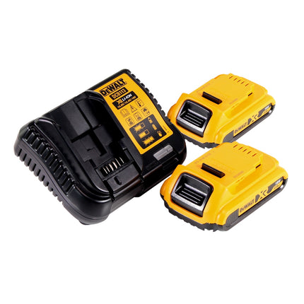 DeWalt DCL 074 D2 Foco de obra sin cable Proyector 18 V 5000 lm 4000 Kelvin + 2x batería recargable 2,0 Ah + cargador