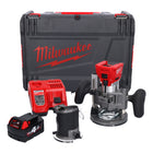 Milwaukee M18 FTR-401X router sin cable 18 V sin escobillas + 1x batería 4.0 Ah + cargador + módulos router + caja HD