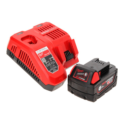 Fresadora a batería Milwaukee M18 FTR-601X 18 V brushless + 1x batería 6.0 Ah + cargador + módulos de fresado + caja HD