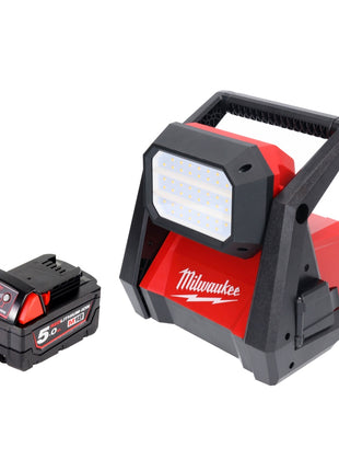 Milwaukee M18 HOAL-501 Lampe de chantier LED sans fil 4000lm 18V + 1x Batterie 5,0Ah - sans chargeur