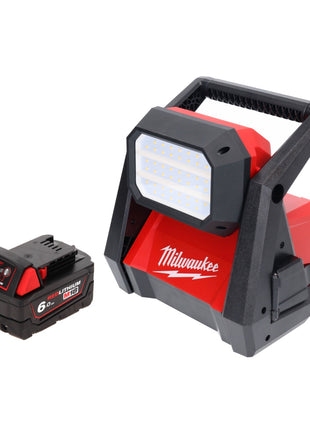 Milwaukee M18 HOAL-601 foco de construcción con lámpara LED a batería 18 V 4000 lm + 1x batería 6,0 Ah - sin cargador