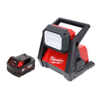 Milwaukee M18 HOAL-601 foco de construcción con lámpara LED a batería 18 V 4000 lm + 1x batería 6,0 Ah - sin cargador