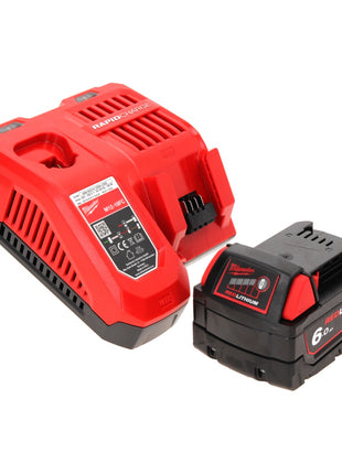 Milwaukee M18 HOAL-601FC foco de construcción con batería LED 18 V 4000 lm + 1x batería 6,0 Ah + cargador