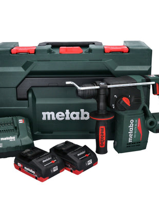 Taladro percutor a batería Metabo KH 18 LTX BL 24 18 V 2,2 J SDS Plus Brushless (601713800) + 2x batería 4,0 Ah + cargador + metaBOX