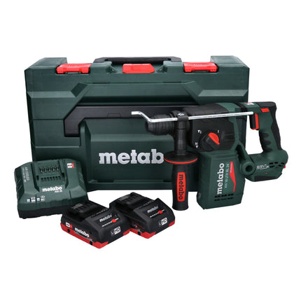 Metabo KH 18 LTX BL 24 trapano a percussione a batteria 18 V 2,2 J SDS Plus Brushless ( 601713800 ) + 2x batteria ricaricabile 4,0 Ah + caricatore + metaBOX