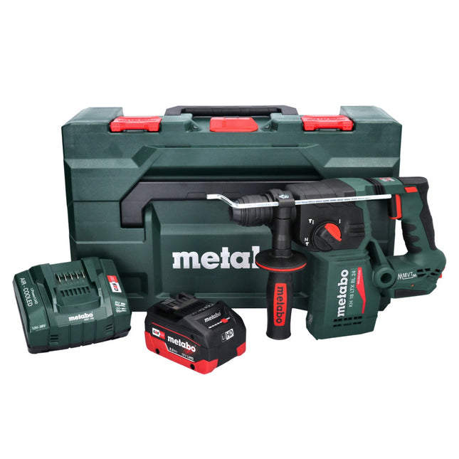 Martillo perforador a batería Metabo KH 18 LTX BL 24 18 V 2,2 J SDS Plus sin escobillas + 1x batería recargable 8,0 Ah + cargador + metaBOX