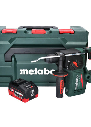 Taladro percutor de batería Metabo KH 18 LTX BL 24 18 V 2,2 J SDS Plus Brushless + 1x batería 10,0 Ah + metaBOX - sin cargador