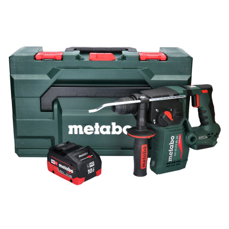 Metabo KH 18 LTX BL 24 Marteau perforateur sans fil 18 V 2,2 J SDS Plus Brushless + 1x batterie 10,0 Ah + metaBOX - sans chargeur