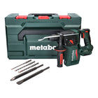 Metabo KH 18 LTX BL 24 Marteau perforateur sans fil 18 V 2,2 J SDS Plus Brushless + 5 pces. jeu de forets et burins + metaBOX - sans accu, sans chargeur