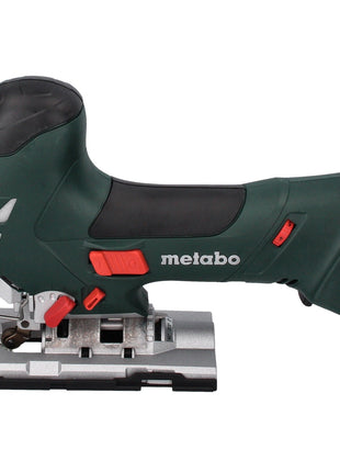 Metabo STA 18 LTX 140 Akku Stichsäge 18 V + 2x Akku 5,5 Ah + Ladegerät + 10 tlg. Stichsägeblatt Set + metaBOX