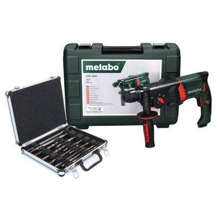 Metabo KHE 2645 Combination Hammer 850 W 2,9 J SDS plus + Case + Set of 13 drills and chisels
