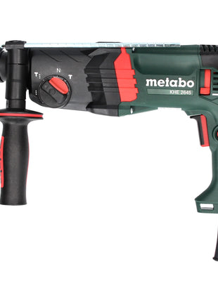 Martillo combinado Metabo KHE 2645 850 W 2,9 J SDS plus + juego de cinceles perforadores de 13 piezas + estuche