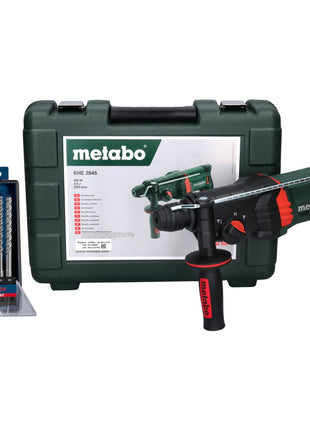 Metabo KHE 2645 Kombihammer 850 W 2,9 J SDS plus + 5 tlg. Bohrer Set + Koffer - Toolbrothers