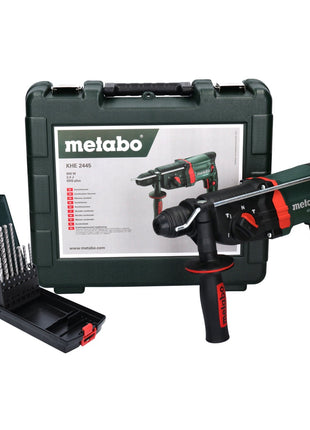 Metabo KHE 2445 Kombihammer 800 W 2,4 J SDS plus + 7 tlg. Bohrer Set + Koffer