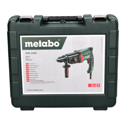 Martillo combinado Metabo KHE 2445 800 W 2,4 J SDS plus + juego de brocas 7 piezas + maletín