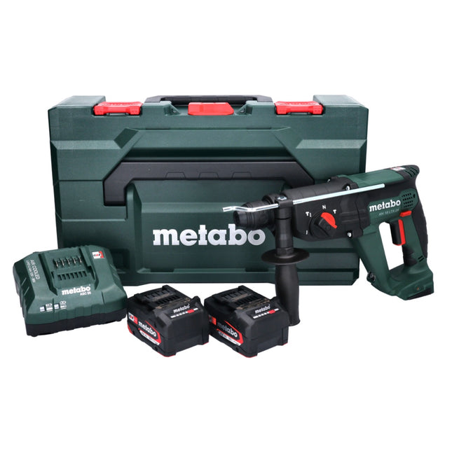 Martillo combinado sin cable Metabo KH 18 LTX 24 18 V 2,1 J SDS plus + 2x batería 4,0 Ah + cargador + metaBOX ( 601712510 )