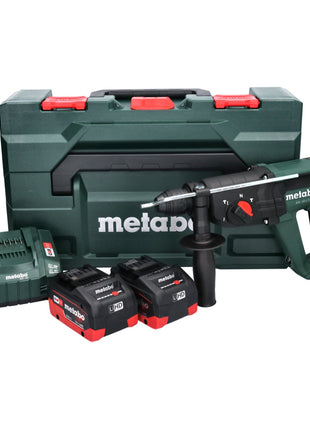 Metabo KH 18 LTX 24 martillo combinado a batería 18 V 2,1 J SDS plus + 2x batería 8,0 Ah + cargador + metaBOX