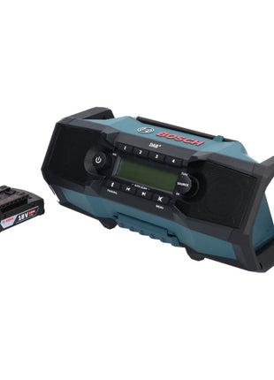 Bosch GPB 18V-2 SC Radio de obra con batería profesional 18 V DAB+ Bluetooth AUX + 1x batería 2,0 Ah - sin cargador