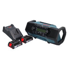 Bosch GPB 18V-2 SC Radio de chantier professionnelle sur batterie 18 V DAB+ Bluetooth AUX + 2x batteries 2,0 Ah + chargeur