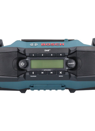 Bosch GPB 18V-2 SC Radio de obra con batería profesional 18 V DAB+ Bluetooth AUX + 2x baterías 2,0 Ah + cargador