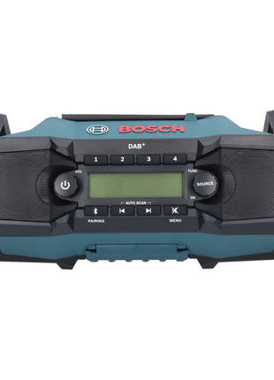 Bosch GPB 18V-2 SC Radio de obra con batería profesional 18 V DAB+ Bluetooth AUX + 2x baterías 4,0 Ah + cargador